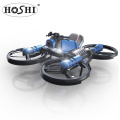 HOSHI RC 2 In 1 Motorcycle Drone Camera Remote Control Quadcopter Toy 2.4GHz Foldable Deformed Racing Motorcycle Amazon Hot Sell